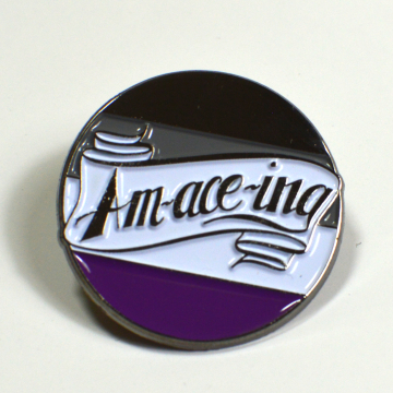 Am-ace-ing Asexual Pride Enamel Pin