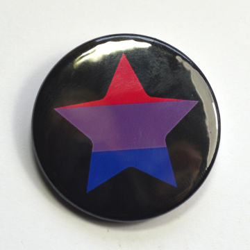 LGBTQIA Galaxy Bisexual Star Badge
