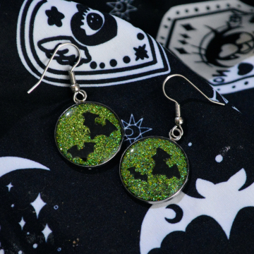 Spooky Cute Halloween Tiny Bat Earrings