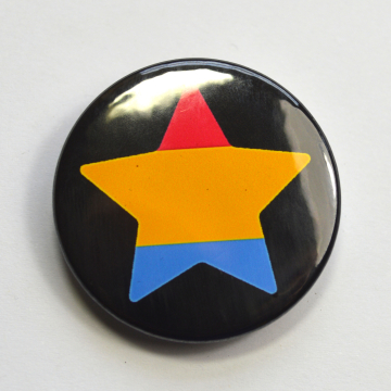 LGBTQIA Galaxy Pansexual Star Badge