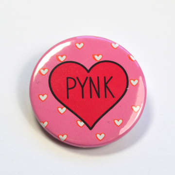 Janelle Monáe "Pynk" Pink Hearts Badge