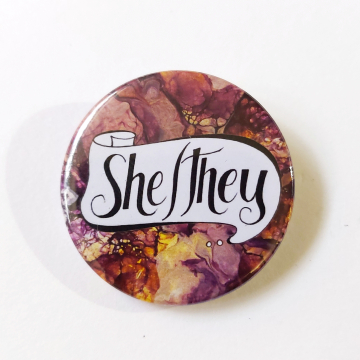 She-They Pronouns Badge