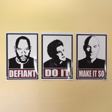 Star Trek Captains Motivational Mini Prints