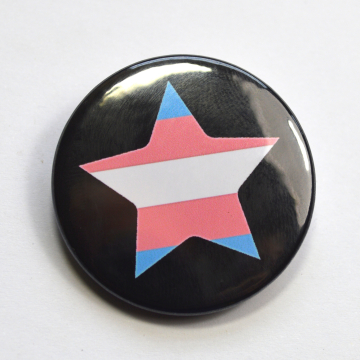 LGBTQIA Galaxy Trans Star Badge