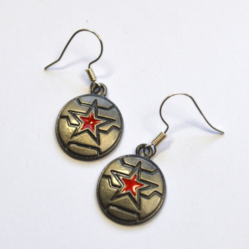 Bucky Barnes Winter Soldier Earrings